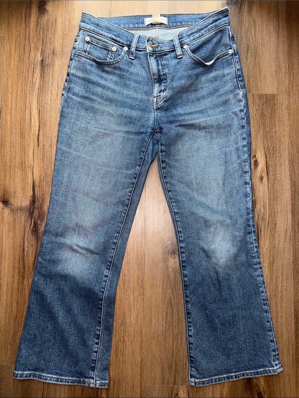 Madewell Bootcut Jeans in Faded Blue Denim
